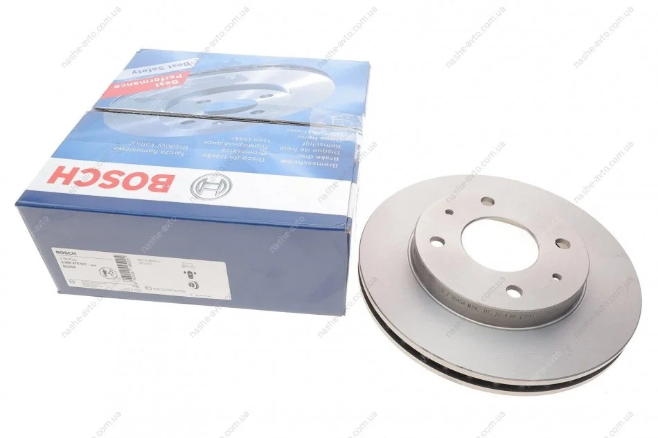 Гальмівний диск (вир-во Bosch) BOSCH 0 986 478 531 (фото 1)