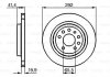 ДИСК ГАЛЬМIВНИЙ ЗАДНIЙ BOSCH 0 986 479 142 (фото 6)