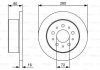 ДИСК ГАЛЬМIВНИЙ ЗАДНIЙ BOSCH 0 986 479 399 (фото 6)