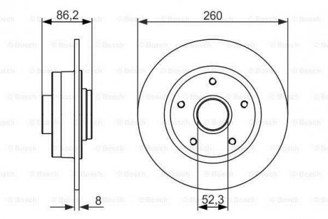 Диск гальмівний BOSCH 0986479684