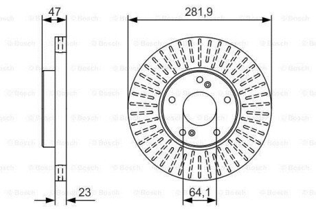 Диск гальмівний BOSCH 0 986 479 A99