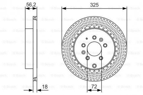 ДИСК ГАЛЬМIВНИЙ ЗАДНIЙ BOSCH 0 986 479 C30 (фото 1)