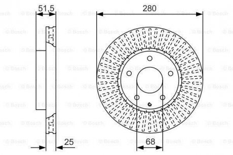 Диск гальмівний BOSCH 0986479C36