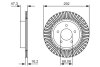 Диск гальмівний BOSCH 0 986 479 D20 (фото 4)