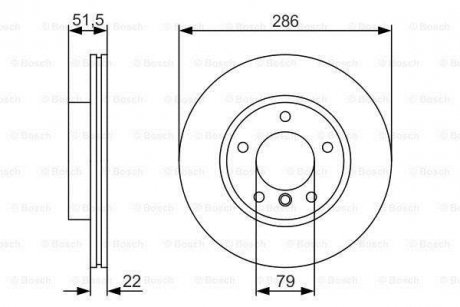 Диск гальмівний BOSCH 0986479S10