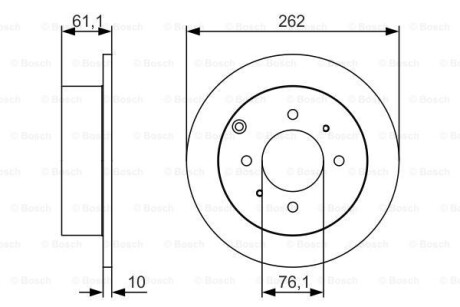 Диск гальмівний BOSCH 0986479S68