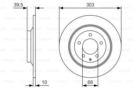 Диск гальмівний BOSCH 0986479V04