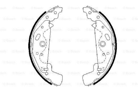 БАРАБАННI КОЛОДКИ BOSCH 0 986 487 643