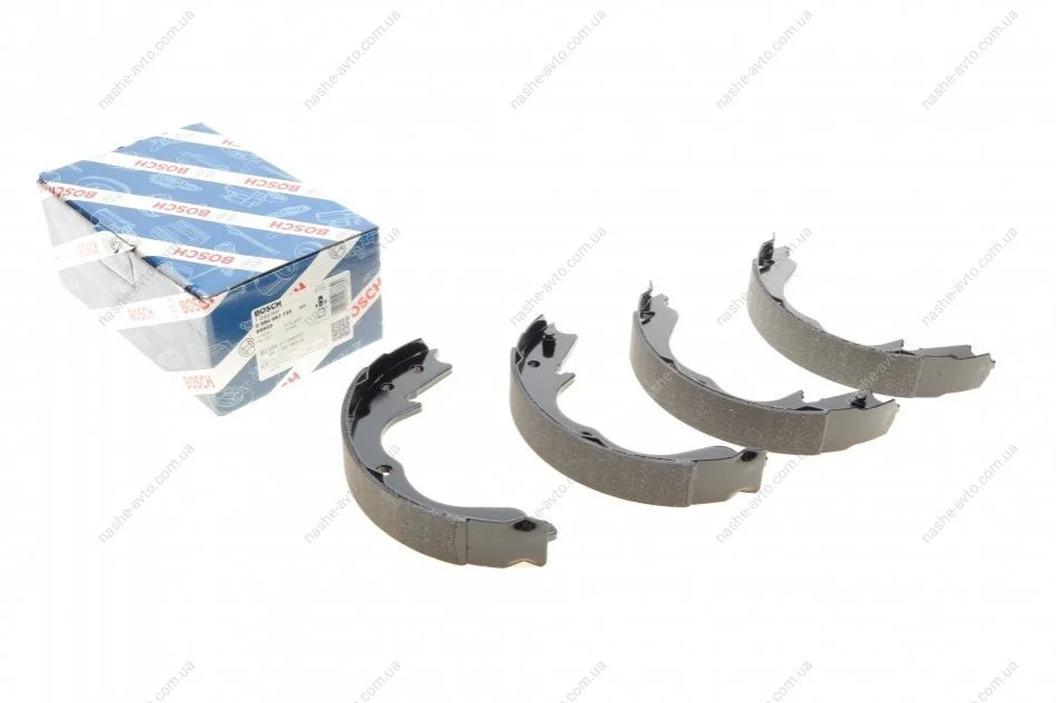 Колодка гальм. барабан. MITSUBISHI LANCER 2.0 EVO 08-,OUTLANDER II 2.2 3.0 07 задн. (вир-во Bosch) BOSCH 0 986 487 739 (фото 1)
