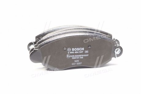 Гальмівні колодки (вир-во) BOSCH 0 986 494 047