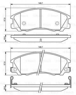 ГАЛЬМІВНІ КОЛОДКИ BOSCH 0 986 494 138