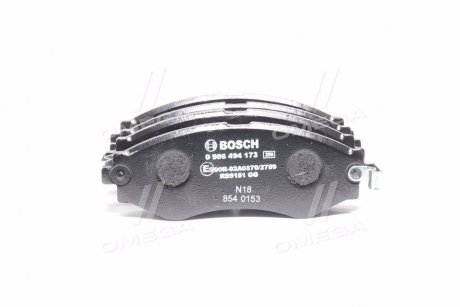 Гальмівні колодки дискові BOSCH 0 986 494 173 (фото 1)