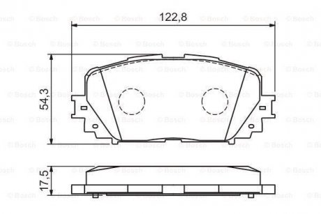 Комплект гальмівних колодок з 4 шт. дисків BOSCH 0986494196