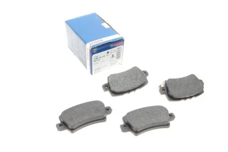 Колодка гальм. диск. HONDA CIVIC задн. (вир-во Bosch) BOSCH 0 986 494 249