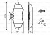 Комплект гальмівних колодок з 4 шт. дисків BOSCH 0986494262 (фото 8)