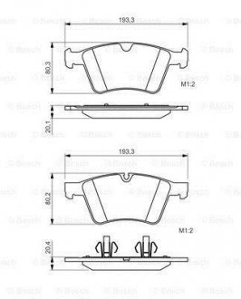 КОЛОДКИ ГАЛЬМІВНІ BOSCH 0 986 494 427 (фото 1)