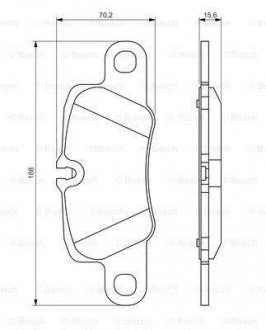 ДИСКОВI КОЛОДКИ ЗАДНI BOSCH 0 986 494 431 (фото 1)