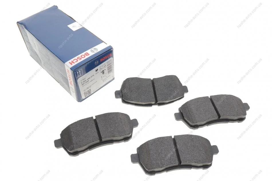 Колодки гальмівні (вир-во Bosch) BOSCH 0 986 494 574 (фото 1)