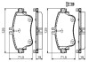 Комплект гальмівних колодок з 4 шт. дисків BOSCH 0986494663 (фото 2)