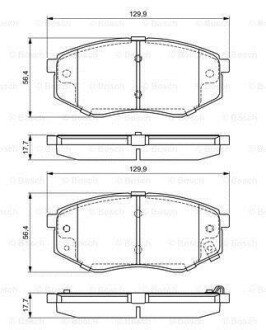 ГАЛЬМІВНІ КОЛОДКИ, ДИСКОВІ BOSCH 0 986 494 692