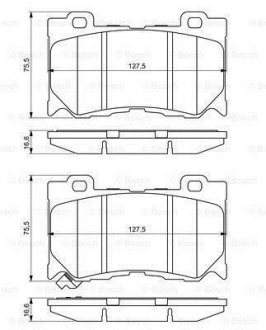 ДИСКОВI КОЛОДКИ ПЕРЕДНI BOSCH 0 986 494 707