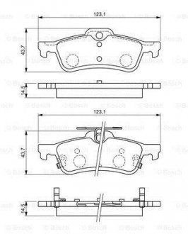 К-т колодок гальмівних BOSCH 0 986 494 719