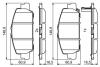 Комплект гальмівних колодок з 4 шт. дисків BOSCH 0 986 494 773 (фото 7)