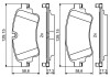 Комплект гальмівних колодок з 4 шт. дисків BOSCH 0986494833 (фото 2)