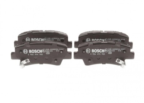 Колодки гальмівні дискові (комплект 4 шт) BOSCH 0 986 494 908