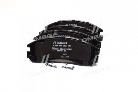 Колодки гальмівні BOSCH 0 986 495 252 (фото 1)