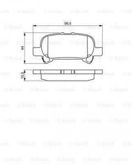 Гальмівні колодки BOSCH 0986495322