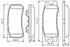 Комплект гальмівних колодок з 4 шт. дисків BOSCH 0986495357 (фото 5)