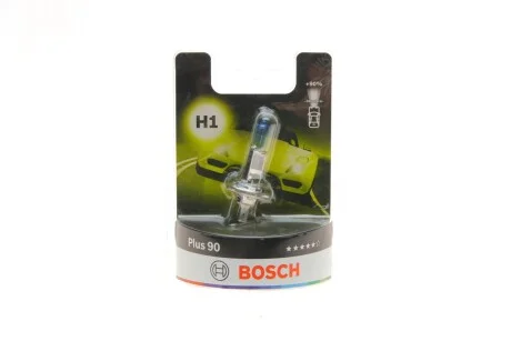 Лампа розжарювання Н1 12V 55W P14,5s plus 90 (вир-во Bosch) BOSCH 1 987 301 076