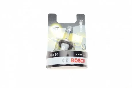 Лампа розжарювання 12 V 55 W H7 PLUS 90 блістер (вир-во Bosch) BOSCH 1 987 301 078