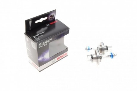 Лампа накалу H4 12V 60/55W P43t GigaLight +120 (комплект 2шт) BOSCH 1 987 301 106 (фото 1)