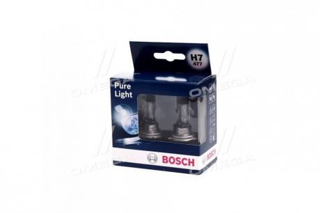 Лампа накалу H7 12V 55W PX26d PURE LIGHT (компл) BOSCH 1 987 301 406 (фото 1)