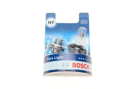 Лампа розжарювання H7 12V 55W PX26d Pure Light (компл. 2шт) (вир-во Bosch) BOSCH 1987301411