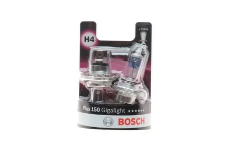 Автолампа галогенна комплект деталей Bosch Gigalight Plus 150 H7 BOSCH 1 987 301 430