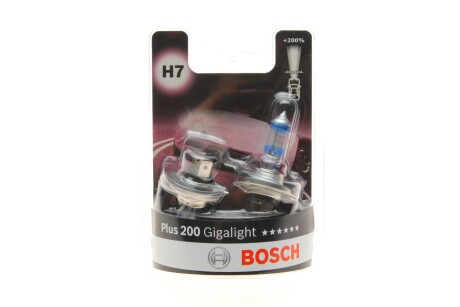 ЛАМПА РОЗЖАР. Plus 200 Gigalight H7 / *1 BOSCH 1 987 301 436