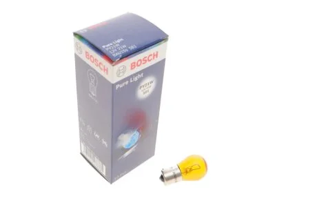 Лампа розжарювання PY21W 12V 21W BAU15s PURE LIGHT (вир-во Bosch) BOSCH 1 987 302 213