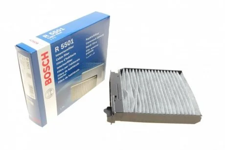 Фільтр салону RENAULT DUSTER 10-, LOGAN 04- угольный (вир-во) BOSCH 1987435501