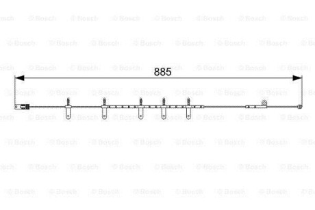 Датчик зносу гальмівних колодок BOSCH 1 987 473 015 (фото 1)