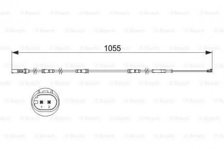 ДАТЧИК ЗНОШУВАННЯ ДИСК.КОЛ.ЗАД BOSCH 1 987 473 508 (фото 1)