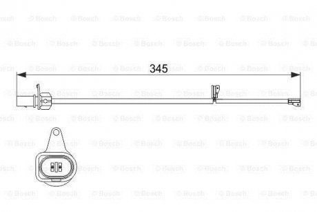 Датчик зношування колодок BOSCH 1987474507 (фото 1)