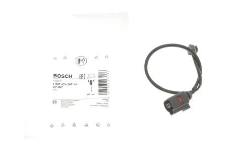 Датчик зношування гальм колод VW TOUAREG (вир-во Bosch) BOSCH 1 987 474 567