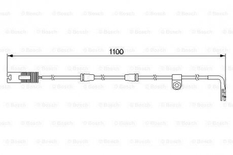 ДАТЧИК ЗНОШУВАННЯ ДИСК.КОЛ.ЗАД BOSCH 1 987 474 942 (фото 1)