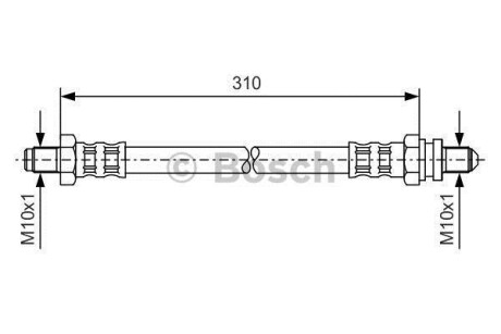 Шланг гальмівний BOSCH 1 987 476 407