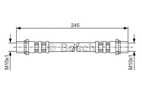 Шланг гальмівний BOSCH 1 987 476 904