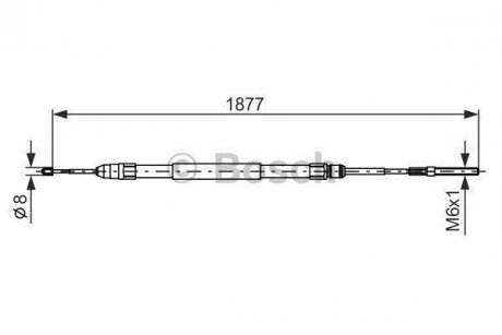 Трос гальма BOSCH 1987477694