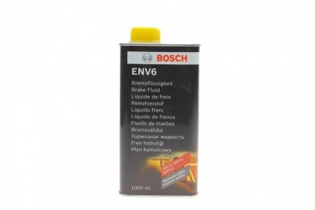 Рідина гальмівна DOT4/DOT3/DOT 5,1 ENV6 1 літр, +180* BOSCH 1 987 479 207